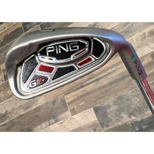 Ping G15 Single 7 Iron AWT Stiff Steel Shaft Green Dot RH Nice!